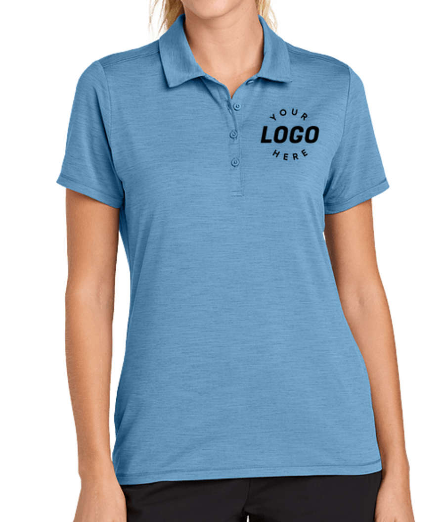Sport-Tek Women's Versa Recycled Performance Polo - Printed in Carolina Blue