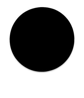 Full Color PrevaGuard Round Mouse Pad - Color: Black