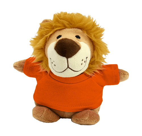 Full Color Bean Bag Buddies 6" Lion Plush Animal in Orange