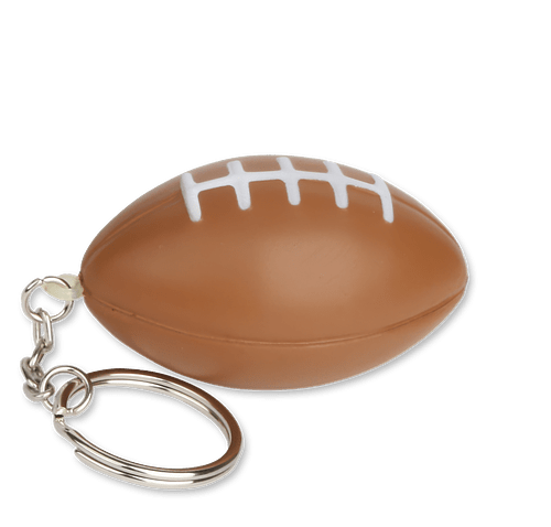 Classic Football Stress Reliever Keychain in Brown