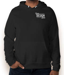 Embroidered Bella + Canvas Ultra Soft Pullover Hoodie - Color: Black