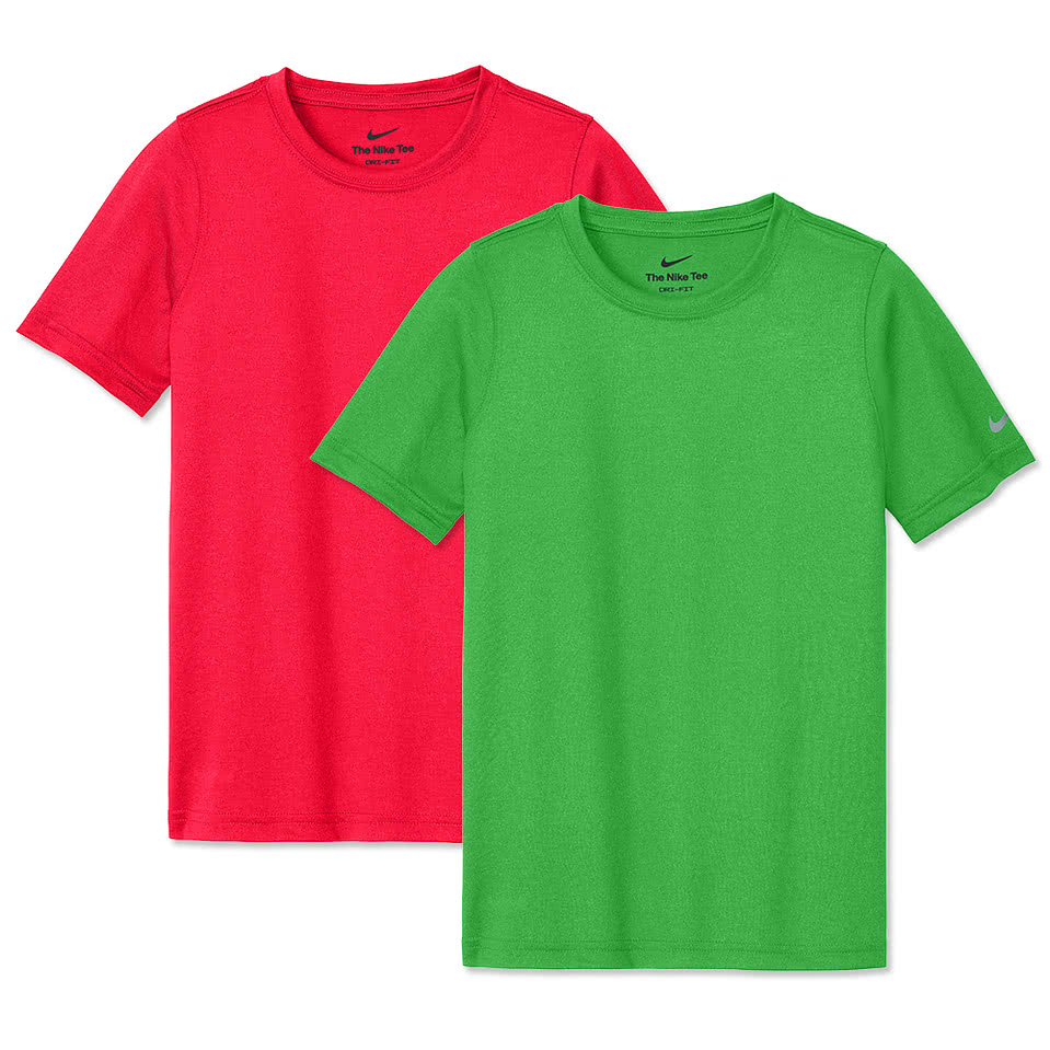Nike Youth rLegend Recycled Swoosh Sleeve Performance Shirt