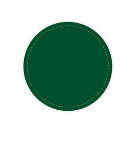 Full Color 3 in. Circle Vinyl Decal - Color: Forest Green