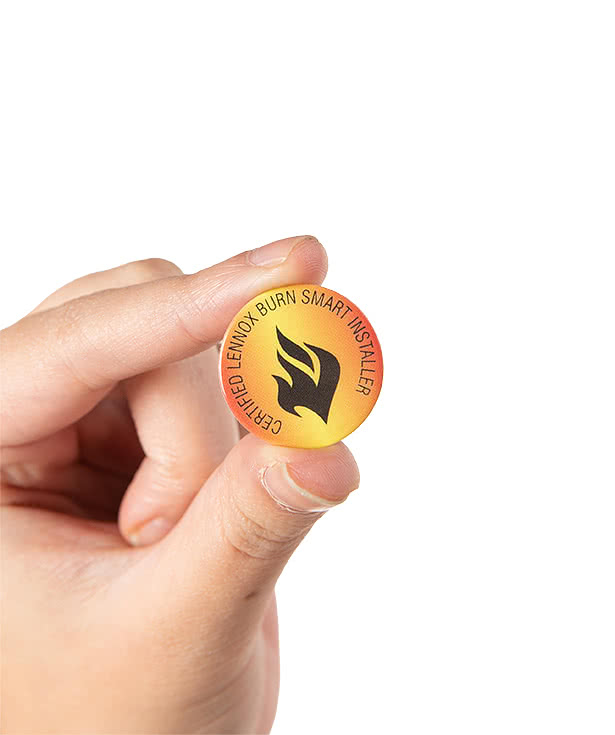 Full Color 1" Round Laminated Plastic Lapel Pin