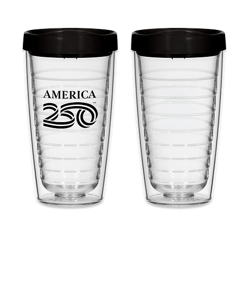 America250™ 16 oz. Hydro Double Wall Tumbler (Case of 48) in BLACK