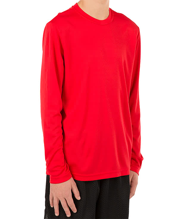Sport-Tek Youth Competitor Long Sleeve Performance Shirt