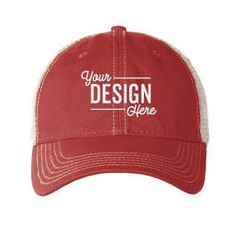 Legacy Old Favorite Trucker Hat - Color: Scarlet Red / Khaki