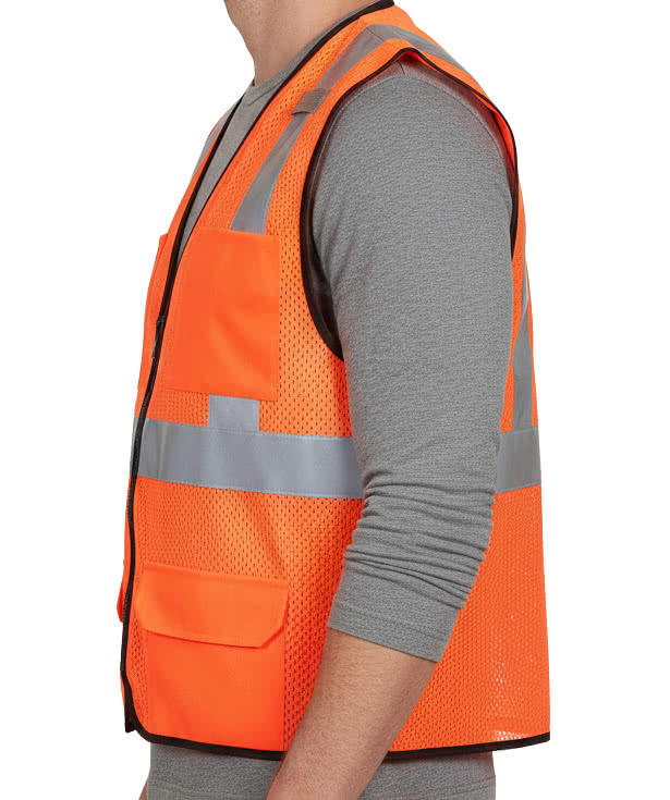 Kishigo Class 2 6-Pocket Mesh Safety Vest