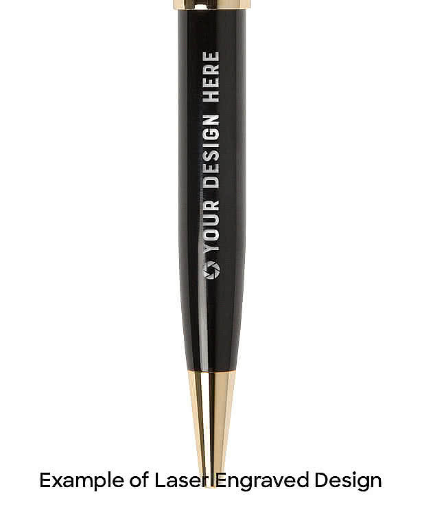 Laser Engraved Bristol Ballpoint Pen (black ink)
