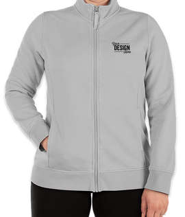 Charles River Women's Clifton Garment Dyed Full Zip Sweatshirt - Color: Light Grey