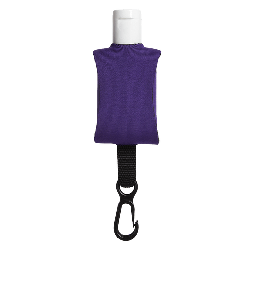 Full Color Cozy Clip 0.5 oz. Hand Sanitizer in Purple