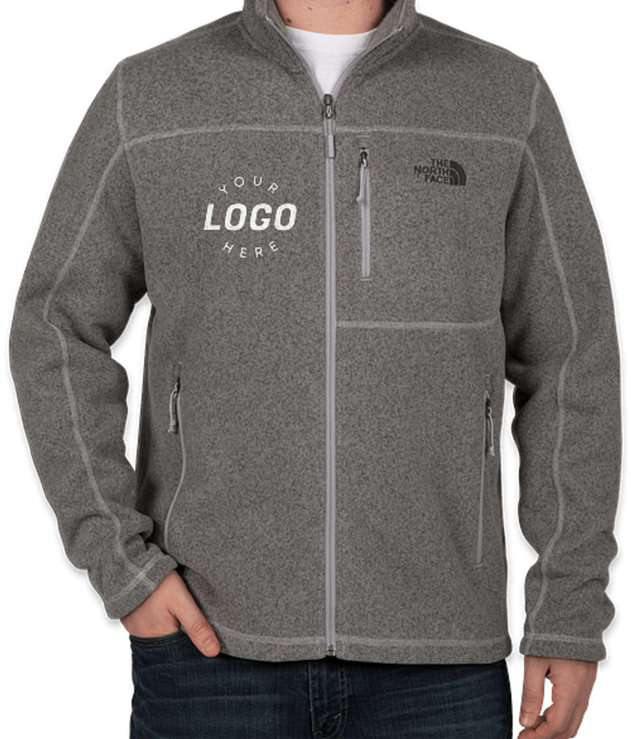 The North Face Sweater Fleece Jacket in TNF Medium Grey Heather