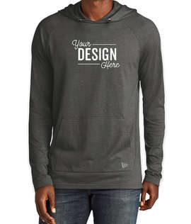 New Era Tri‑Blend Long Sleeve Hooded Shirt - Color: Graphite