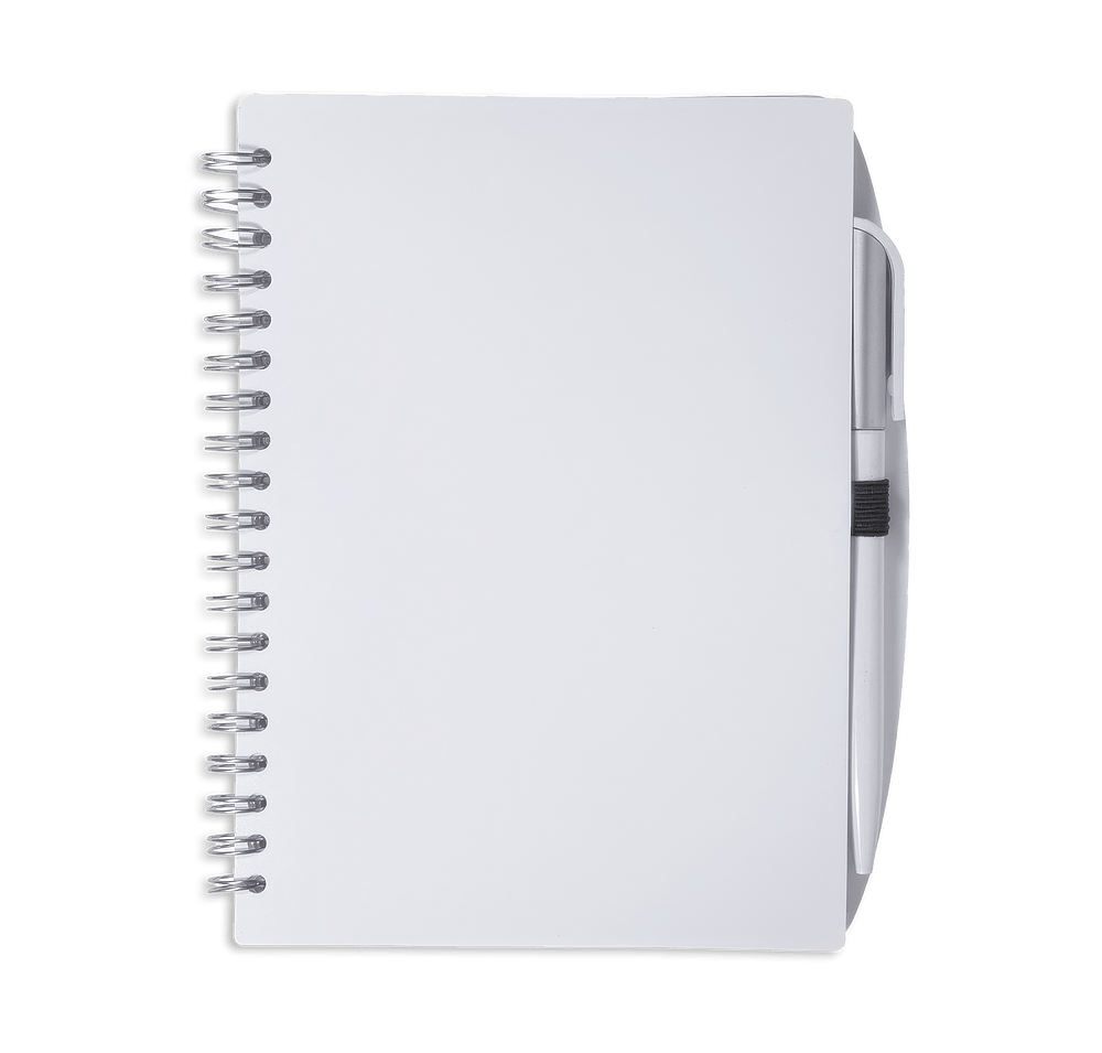 Soft Cover Spiral Notebook with Pen-default