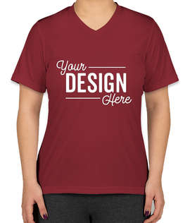 Canada - Team 365 Women's Zone V-Neck Performance Shirt - Color: Sport Maroon