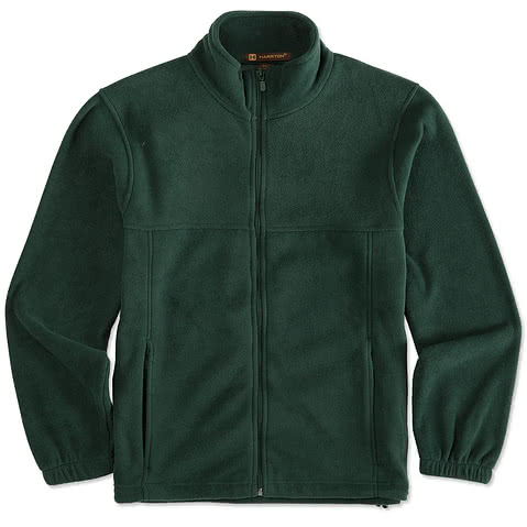 Harriton Full Zip Fleece Jacket - Embroidered | Custom Apparel