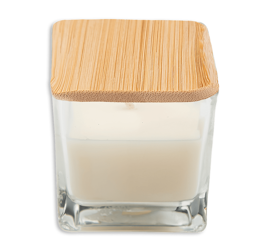 Mini Scented Candle with Bamboo Lid-default