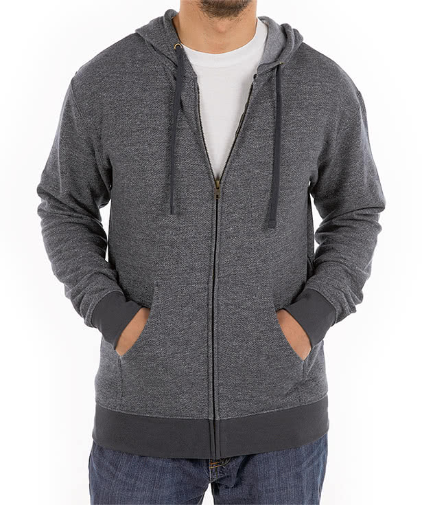 Next Level Melange Zip Hoodie