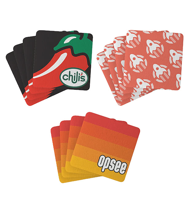 Kings Dye-Sublimated Felt Coasters (Set of 4)