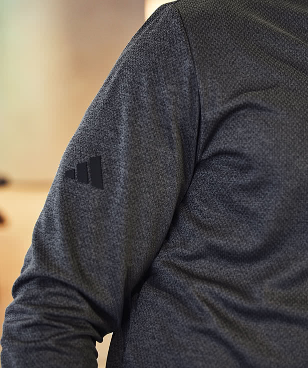 Adidas Space Dyed Recycled Quarter Zip Shirt