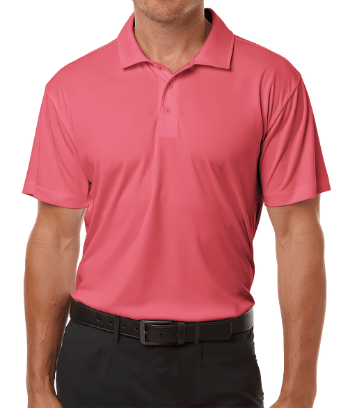 AllPro Interlock UPF 50 Performance Polo - Printed in Bright Pink