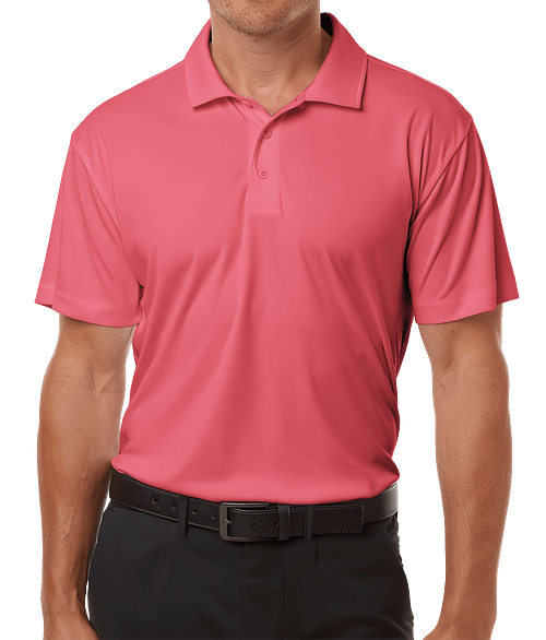 AllPro Interlock UPF 50 Performance Polo - Embroidered in Bright Pink