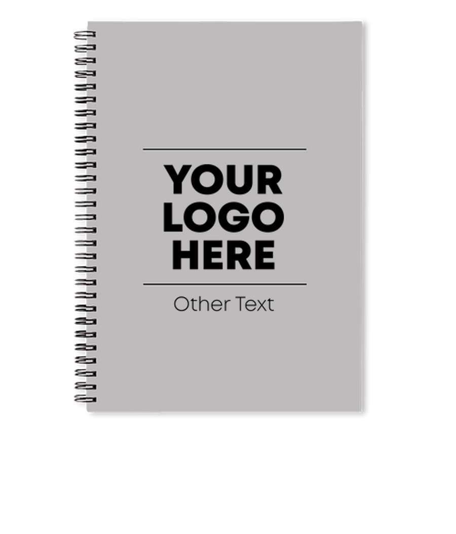 Logo JournalBooks ® Spiral Notebook in Gray