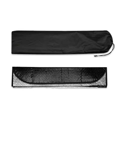 Foldable Accordion Auto Sunshade in Black