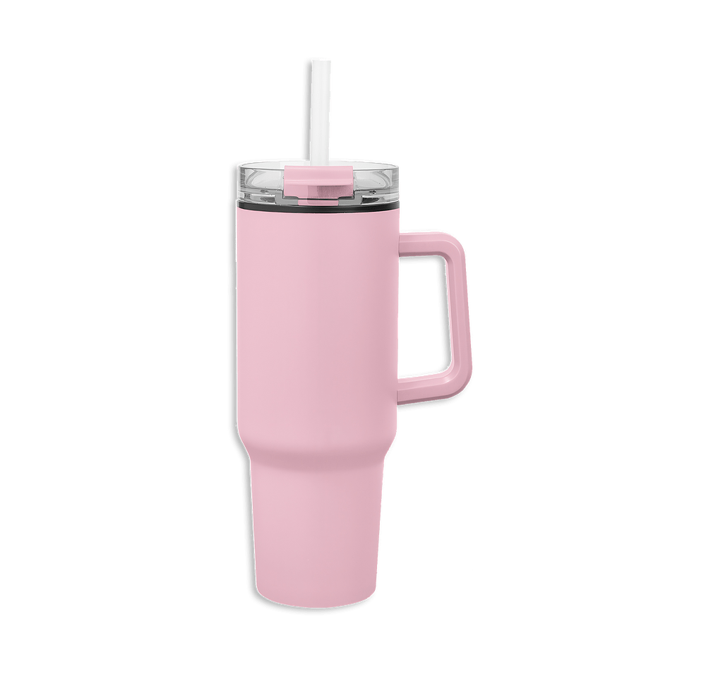 40 oz. Quest Stainless Steel Recycled Tumbler with Straw-default