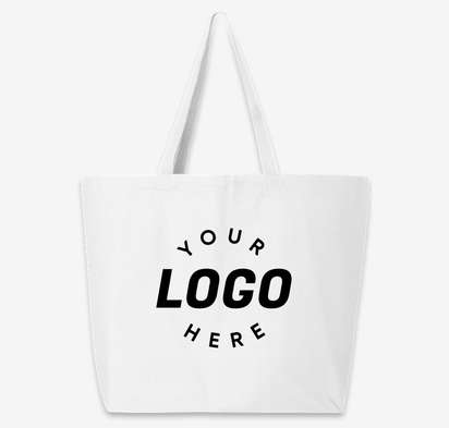 Jumbo Gusseted Cotton Canvas Tote Bag-default