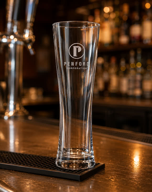 Laser Etched 16.5 oz. Mannheim Beer Glass