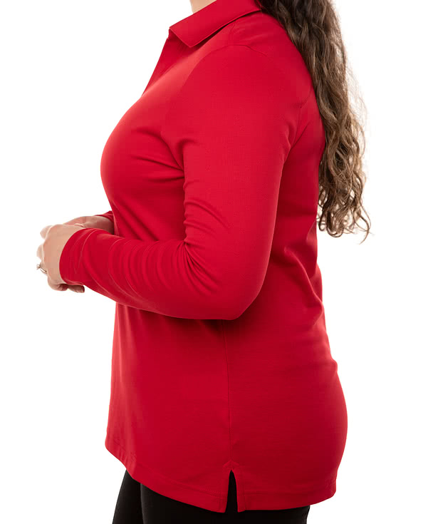 Devon & Jones Women's CrownLux Long Sleeve Performance Polo