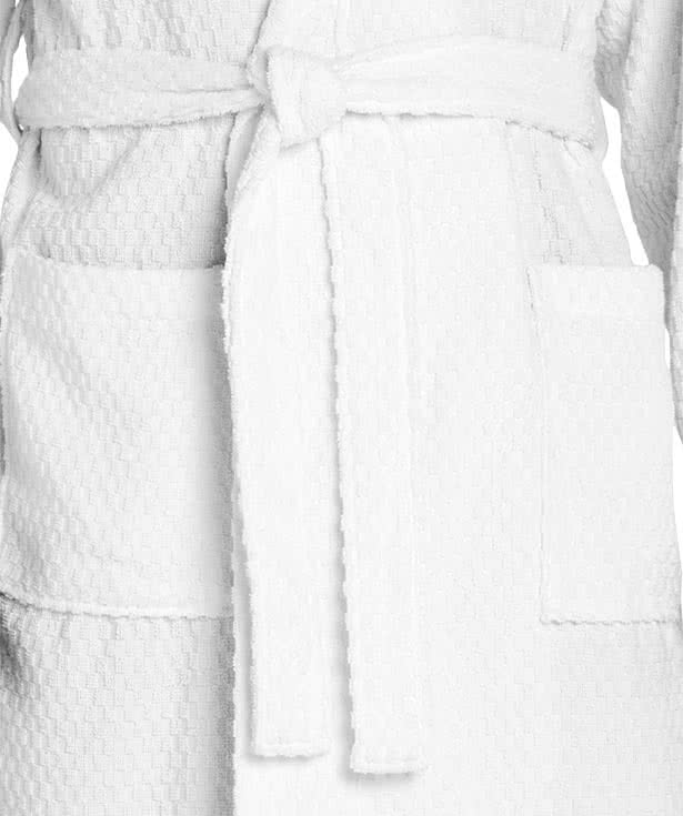 Port Authority Checkered Terry Shawl Collar Robe