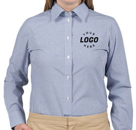 Devon & Jones Women's Gingham Dress Shirt