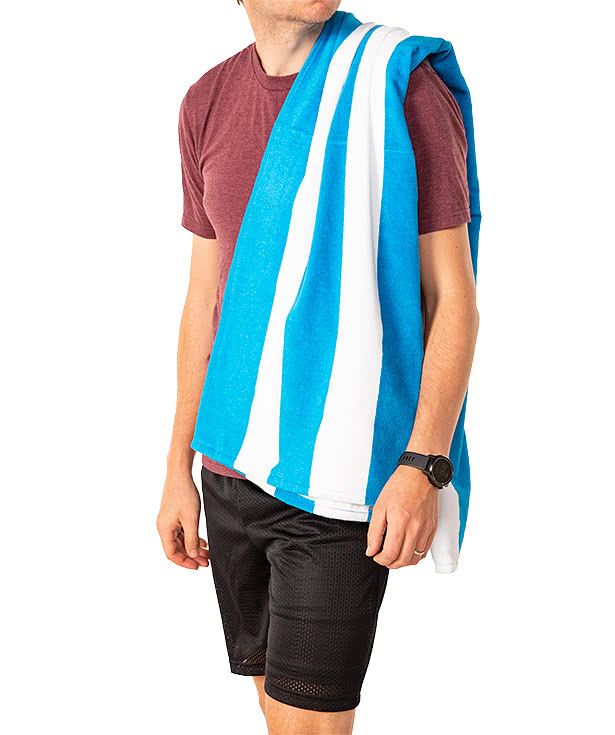 Port Authority Midweight Printed Cabana Stripe Beach Towel