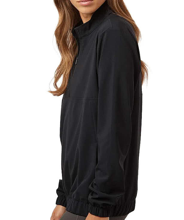 Adidas Women's Stretch Woven Recycled Performance Quarter-Zip Pullover