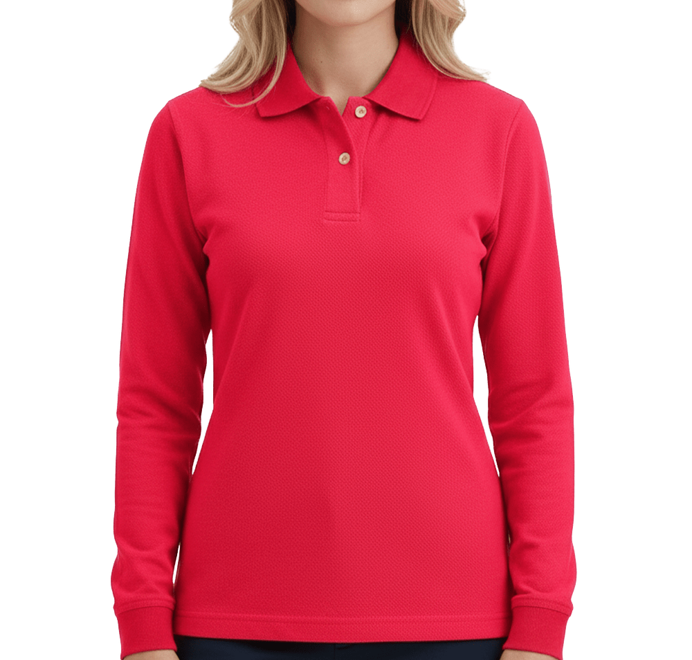 Blue Generation Youth Superblend Long Sleeve Pique Polo-default