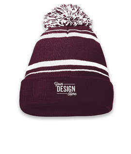 Holloway Homecoming Pom Pom Beanie - Color: Maroon / White