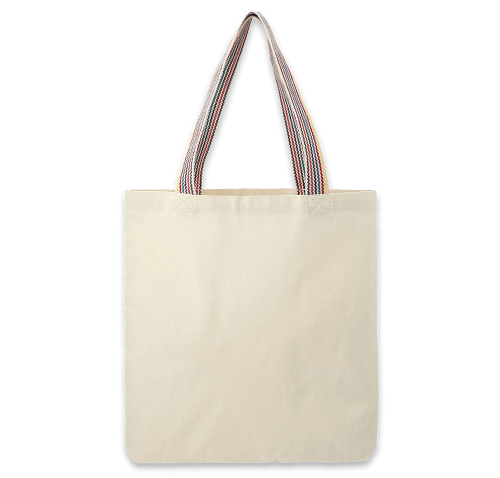 Rainbow Medium Recycled Cotton Convention Tote Bag-default