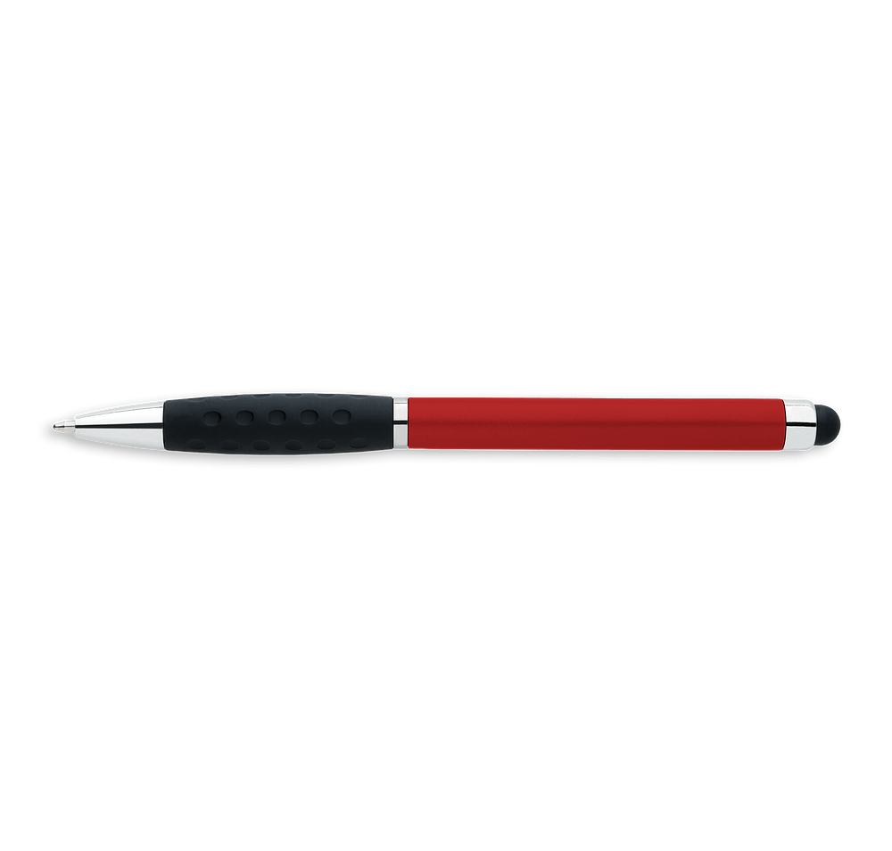 Dimpled Grip Ballpoint Stylus Pen (black ink)-default