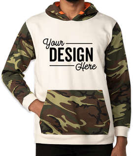 Code Five Camo Colorblock Pullover Hoodie