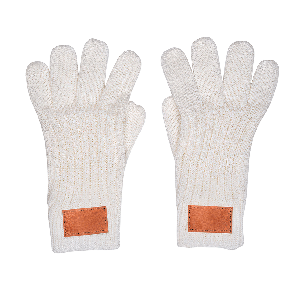 Rib Knit Gloves-default