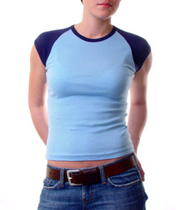 American Apparel Girly Cap Sleeve Raglan