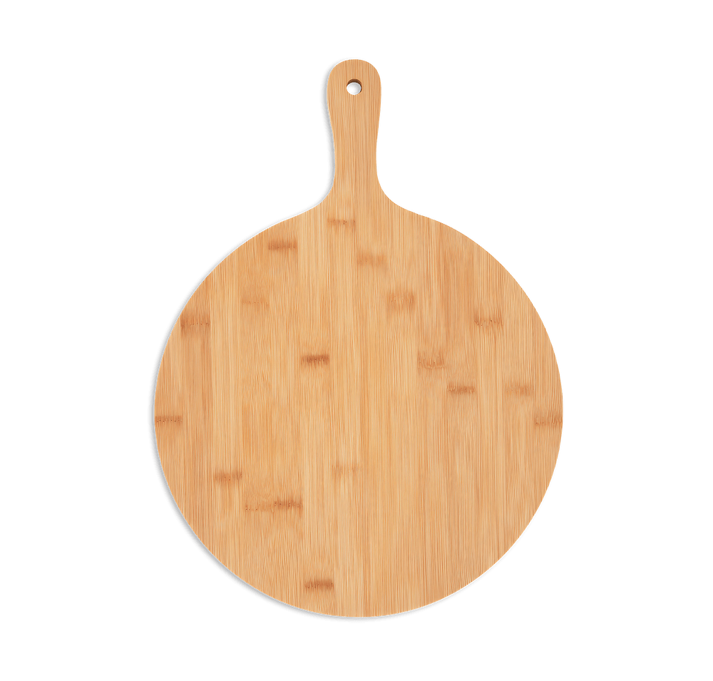 Laser Engraved Bamboo Pizza Paddle-default