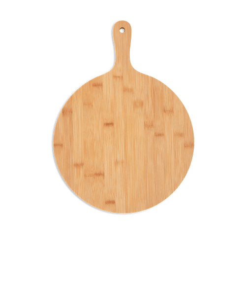 Laser Engraved Bamboo Pizza Paddle in Bamboo 