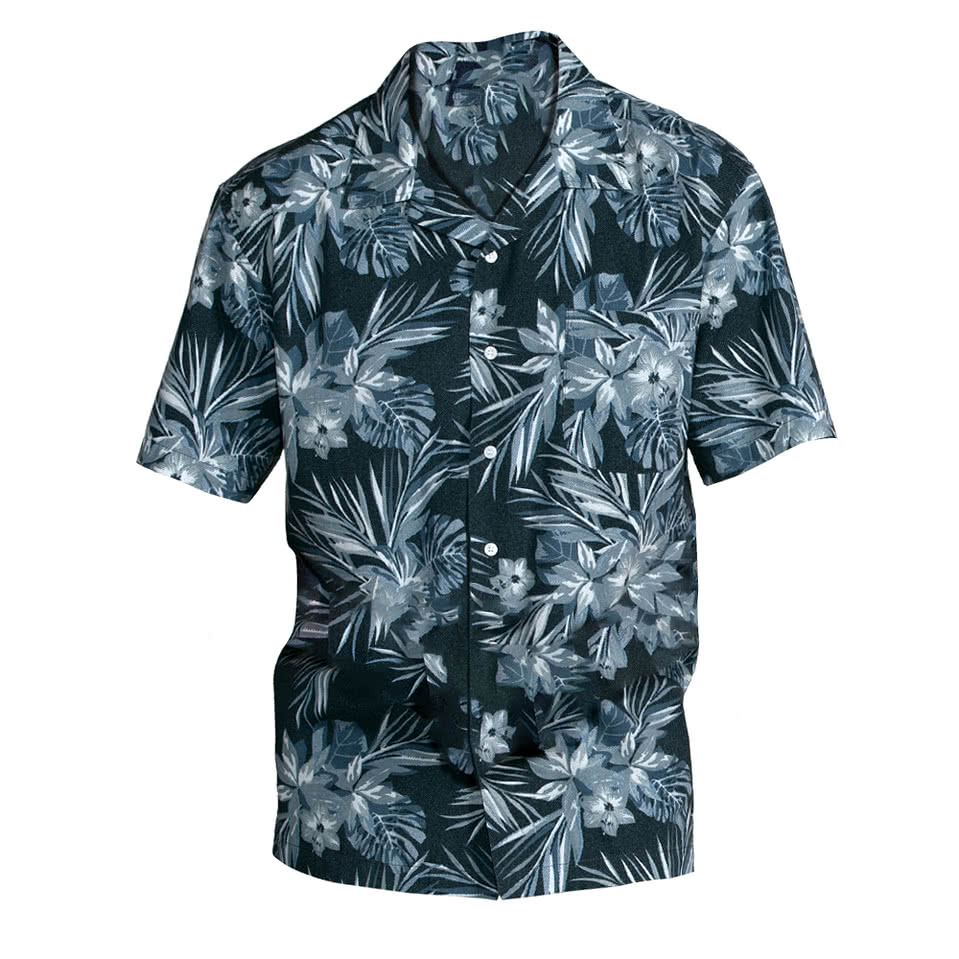 Blue Generation Indigo Breeze Poplin Short Sleeve Camp Shirt