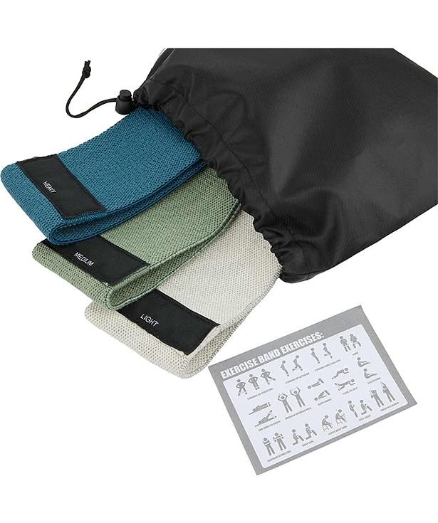 Wellable 3-Piece Resistance Band Set