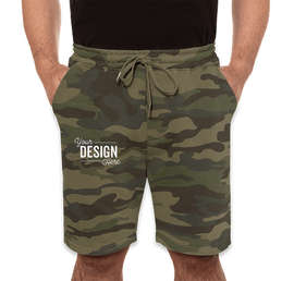 Independent Trading Sweat Shorts - Color: Forest Camo