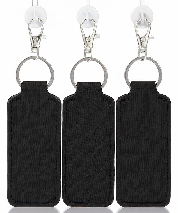Water Bottle Charm with Neoprene Chapstick Holder