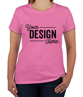 Gildan Women's 100% Cotton T-shirt - Color: Azalea